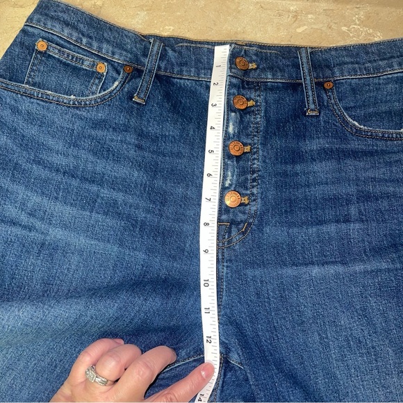 Madewell The Perfect Vintage Crop Jean Button-Front Comfort Edition Sz 33 - Picture 12 of 13